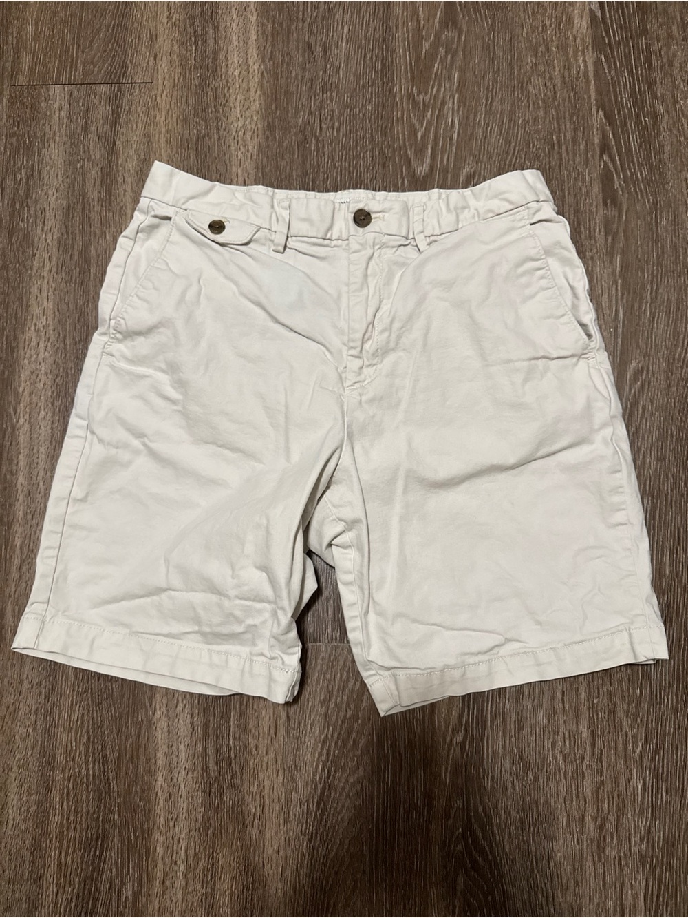 9" LIVED-IN CHINO SHORT - Off White